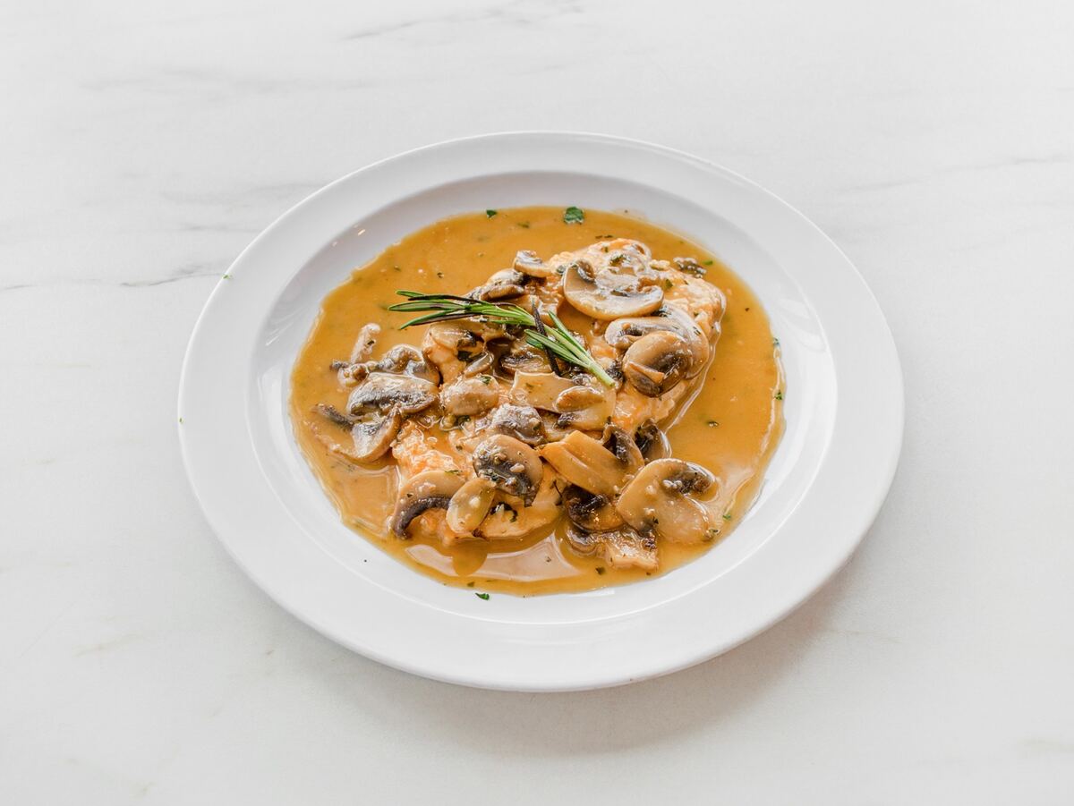 Chicken Marsala with mushrooms